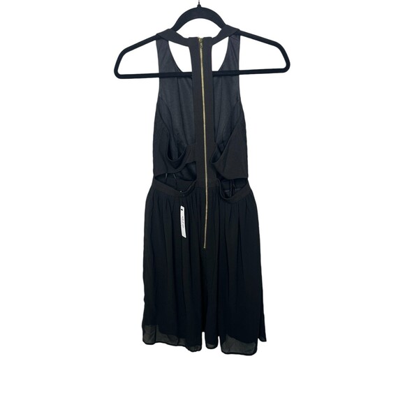 Ark & Co Black Lace Zipper Open Back Dress Size Small - Picture 3 of 5